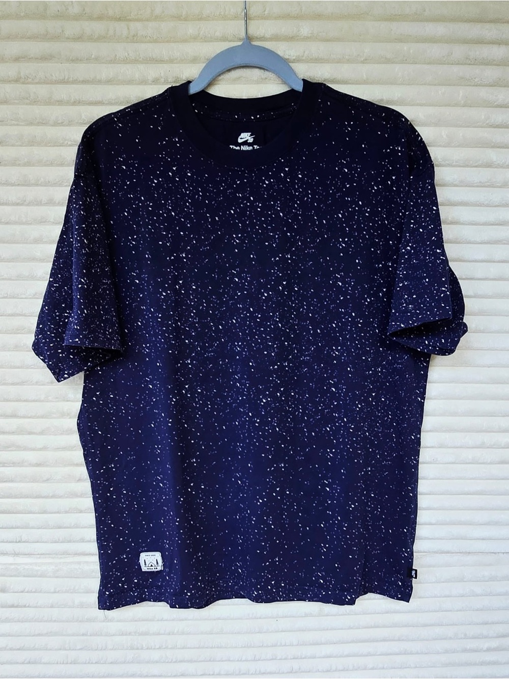 Nike Men’s Navy Speckled Crew T-Shirt